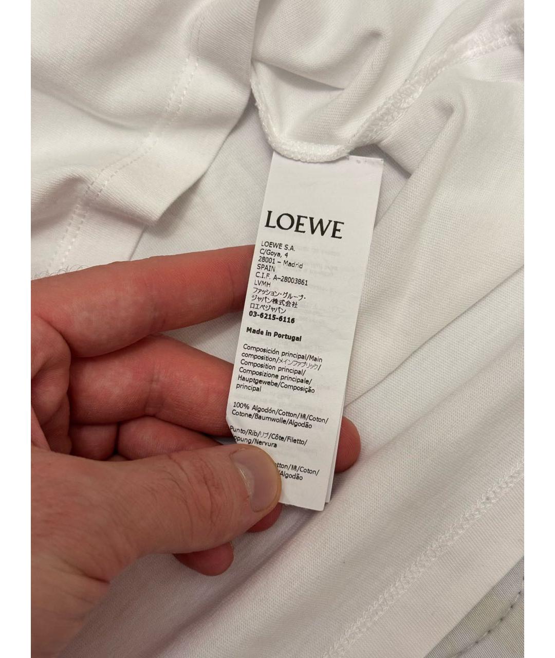 LOEWE Белая футболка, фото 4
