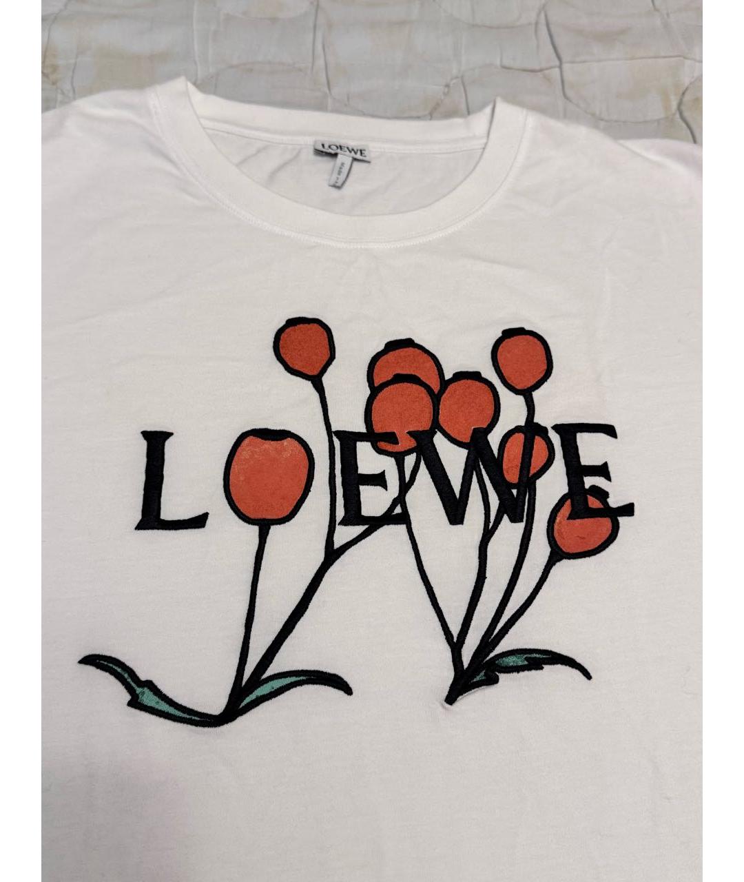 LOEWE Белая футболка, фото 2
