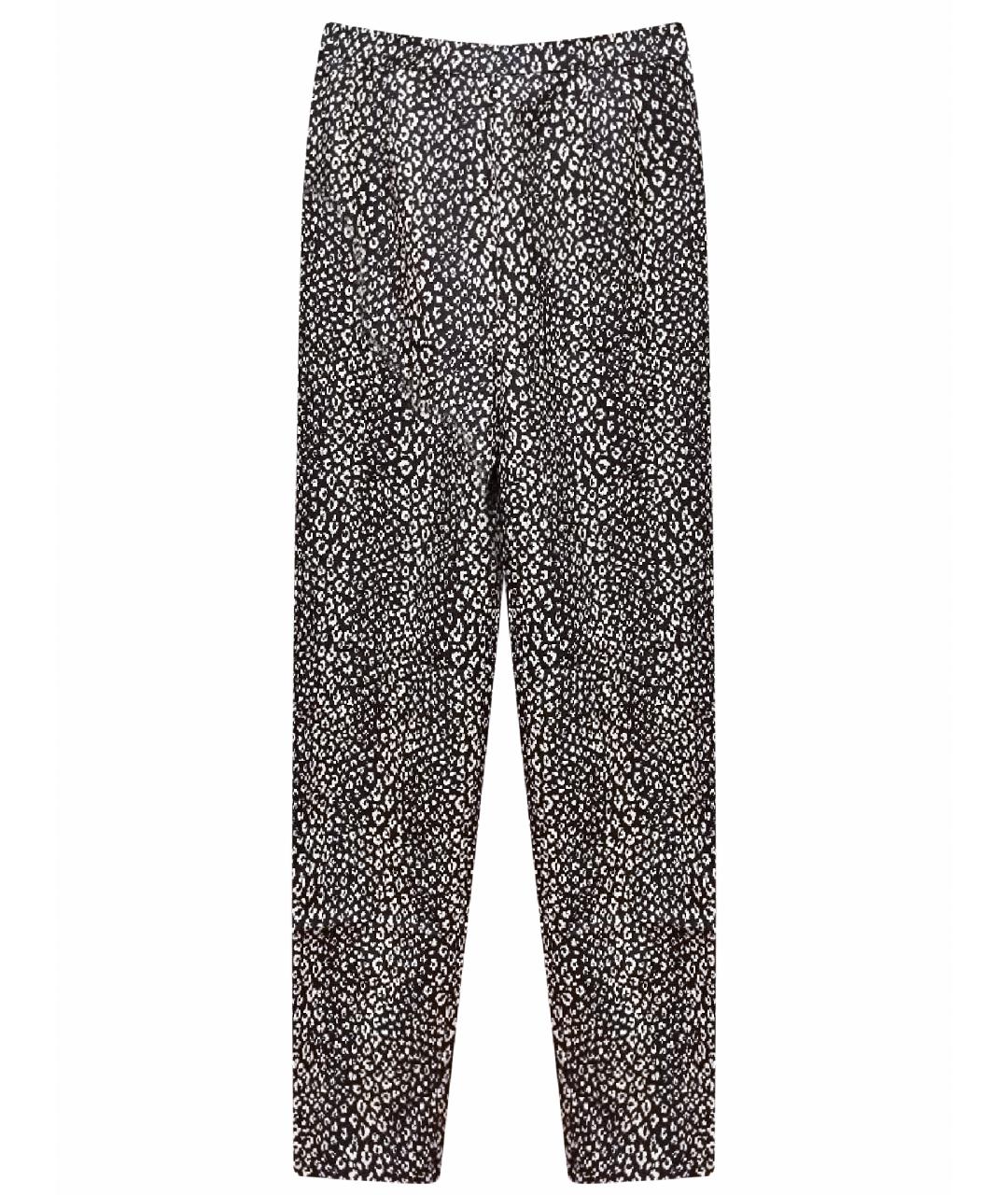 MAX MARA Черные шелковые прямые брюки, фото 1