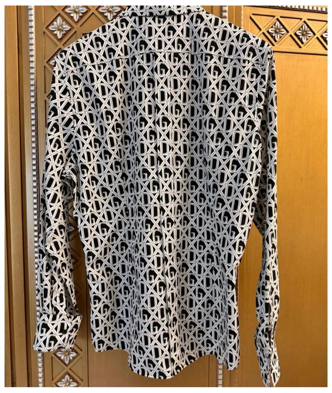DOLCE&GABBANA Белая хлопковая классическая рубашка, фото 2