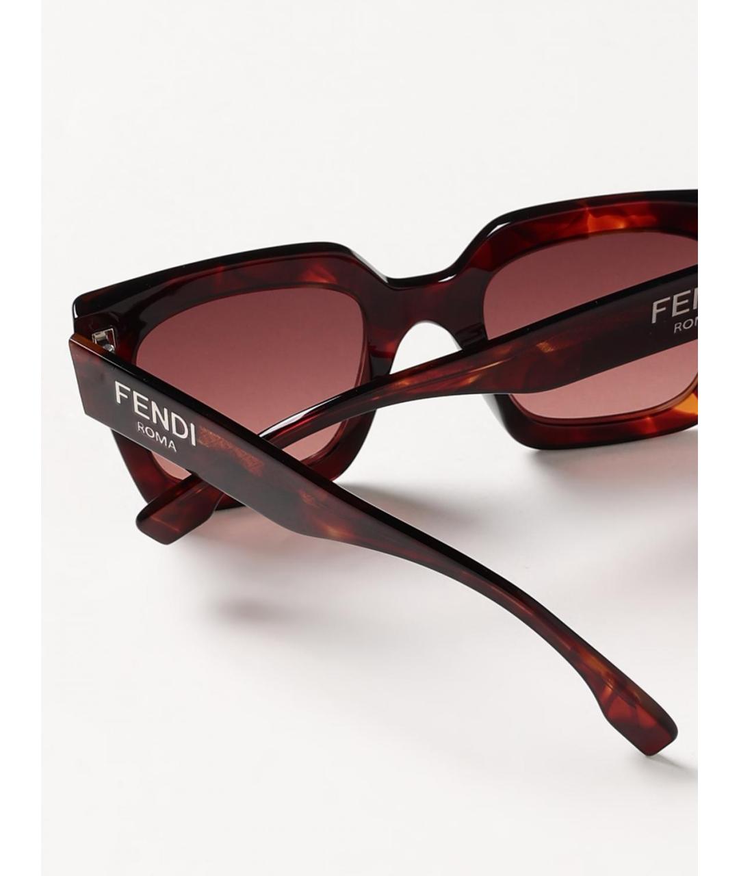FENDI Красные солнцезащитные очки, фото 4