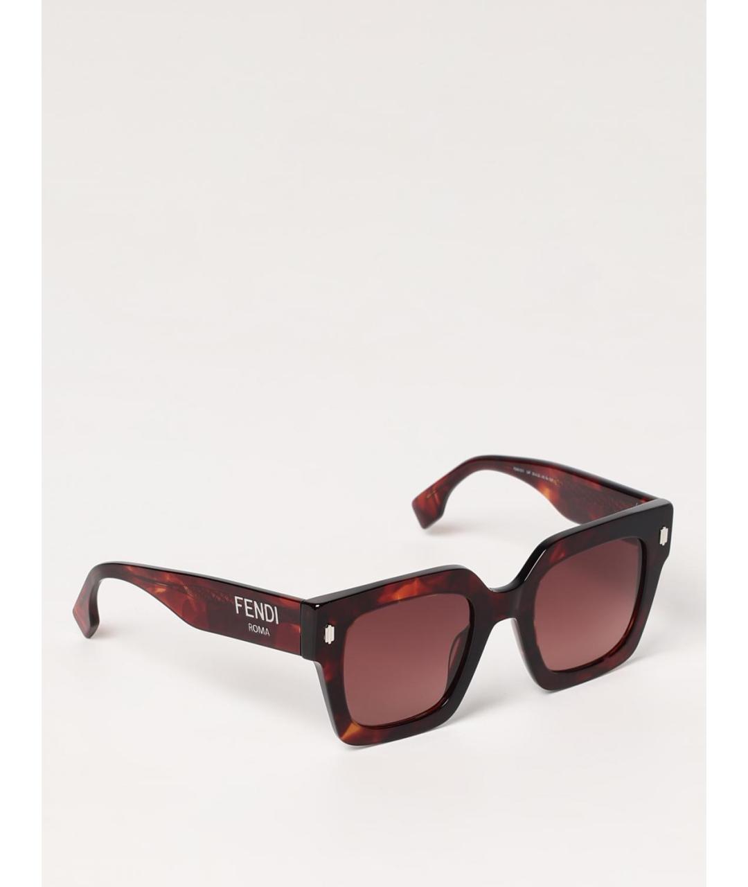 FENDI Красные солнцезащитные очки, фото 5