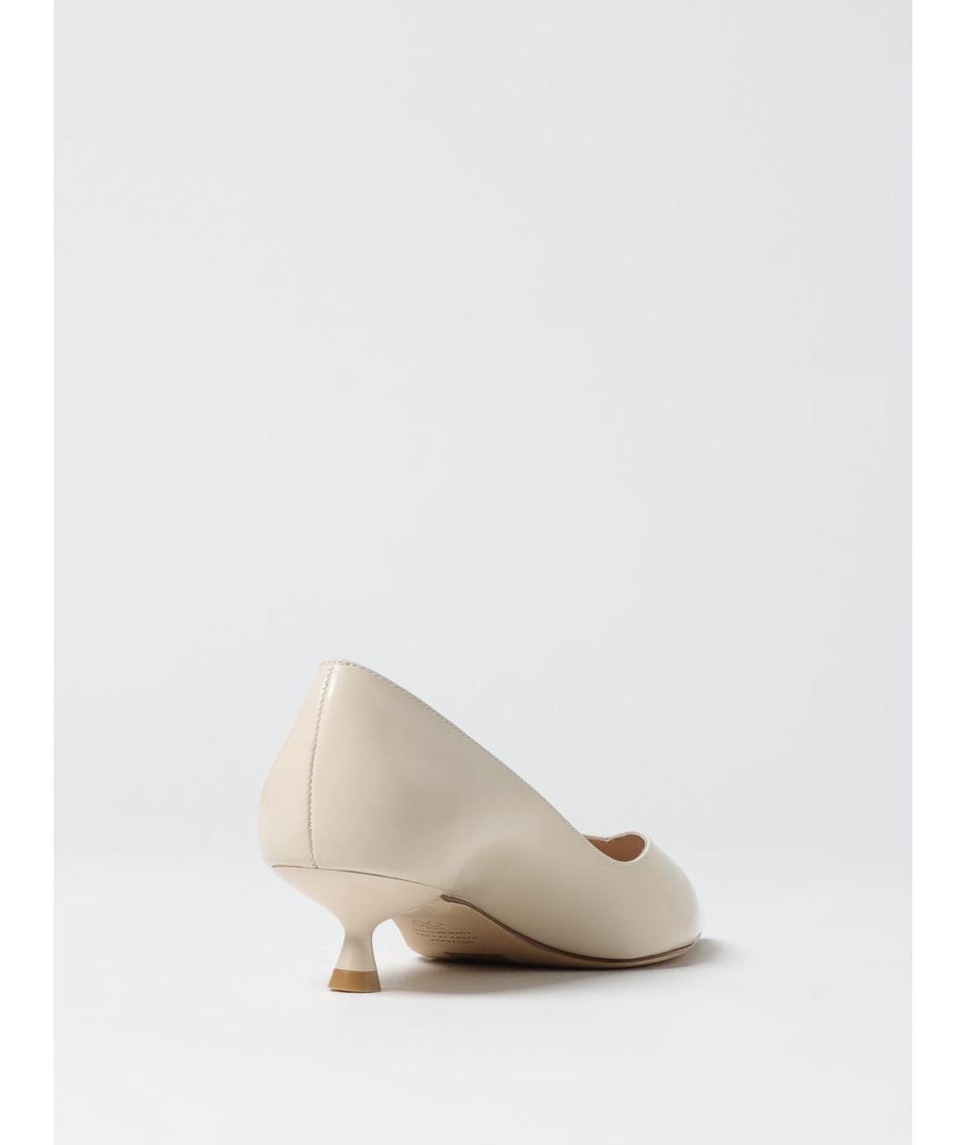 STUART WEITZMAN Бежевые кожаные туфли, фото 3