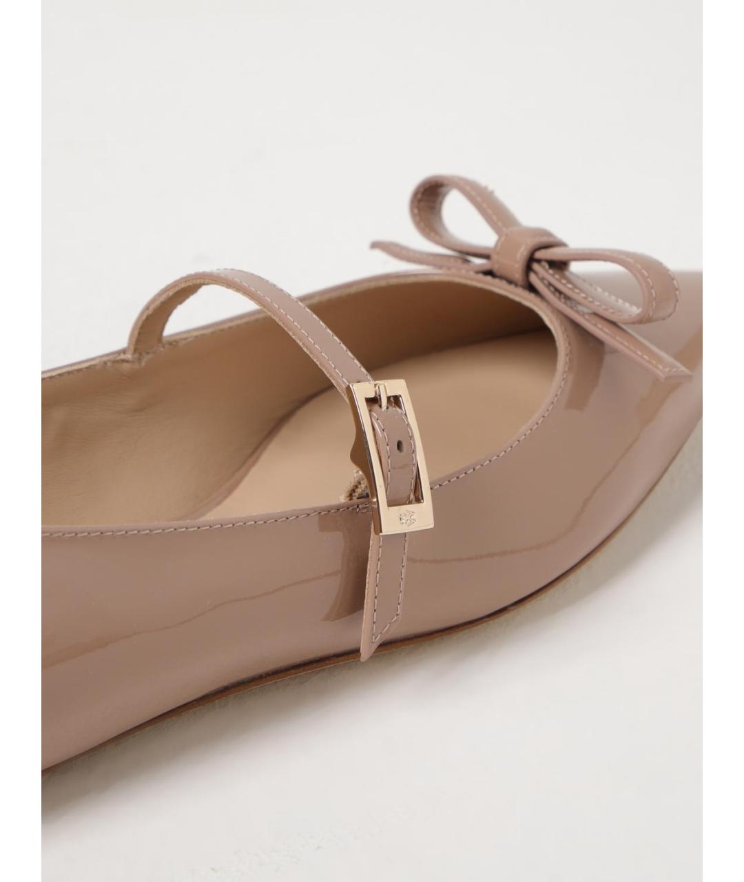 STUART WEITZMAN Розовые балетки из лакированной кожи, фото 4