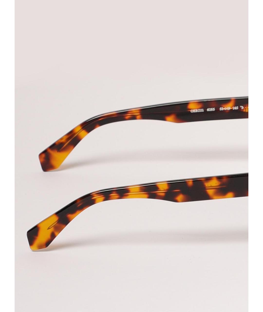 OFF-WHITE Коричневые солнцезащитные очки, фото 3