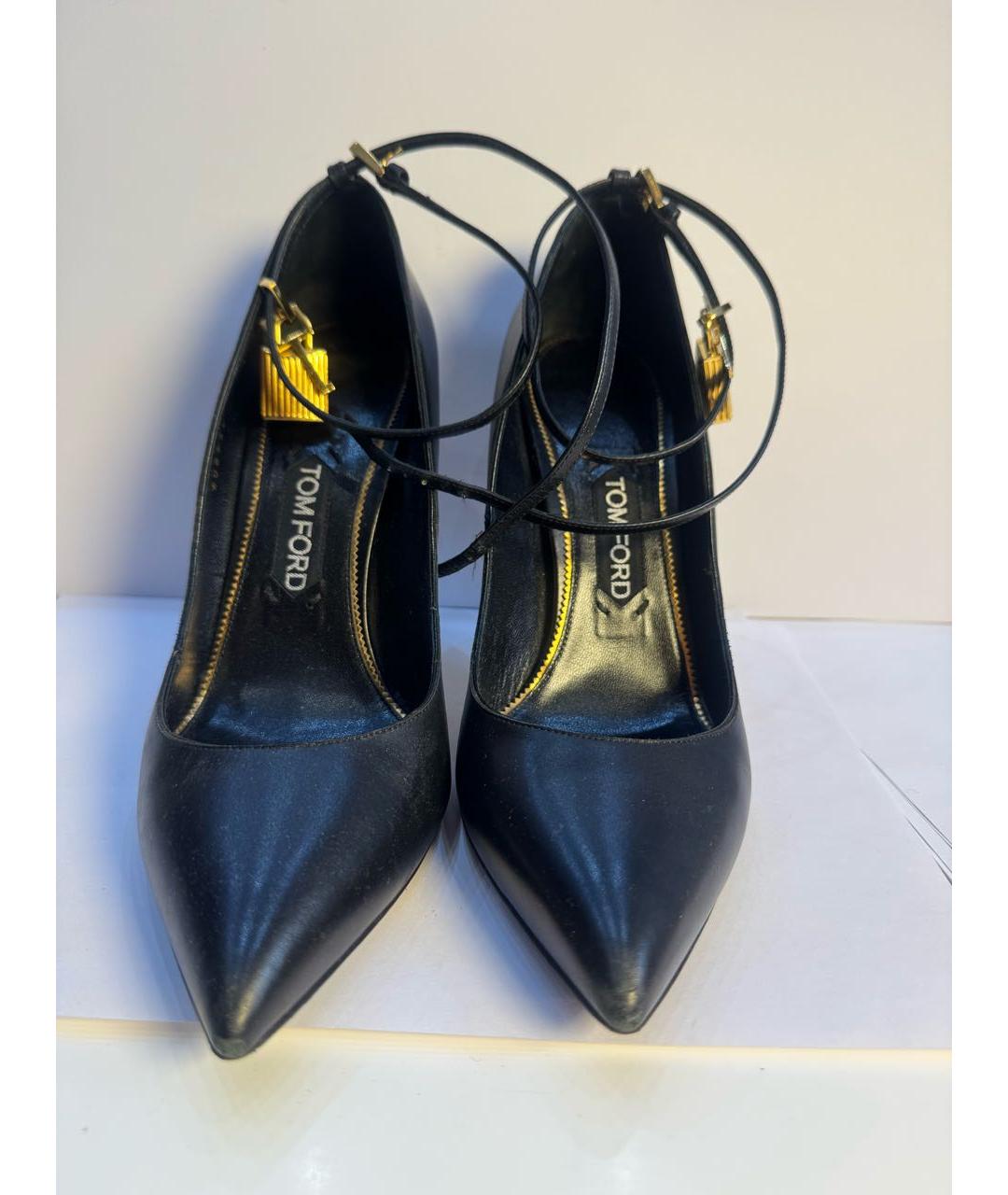 TOM FORD Черные кожаные туфли, фото 2