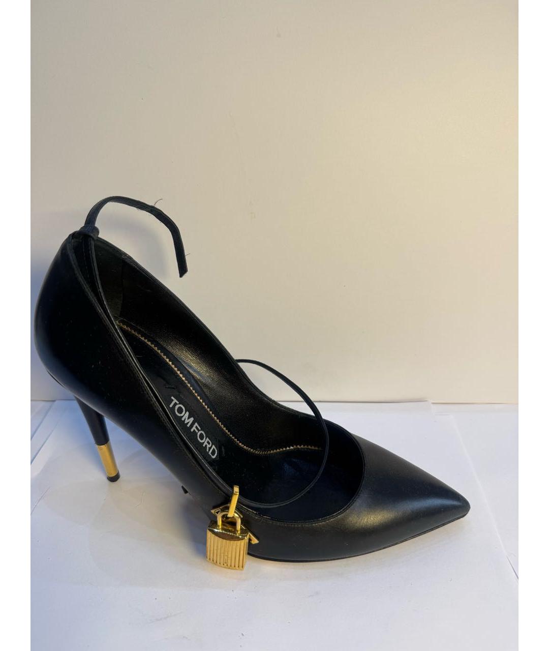 TOM FORD Черные кожаные туфли, фото 9