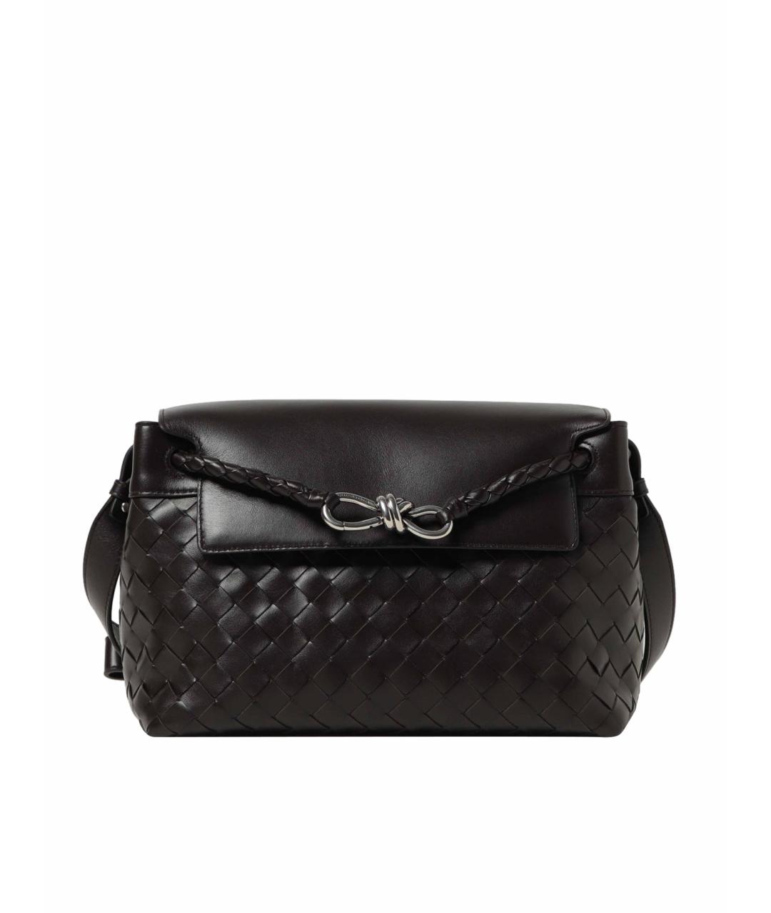 BOTTEGA VENETA Коричневая кожаная сумка на плечо, фото 1