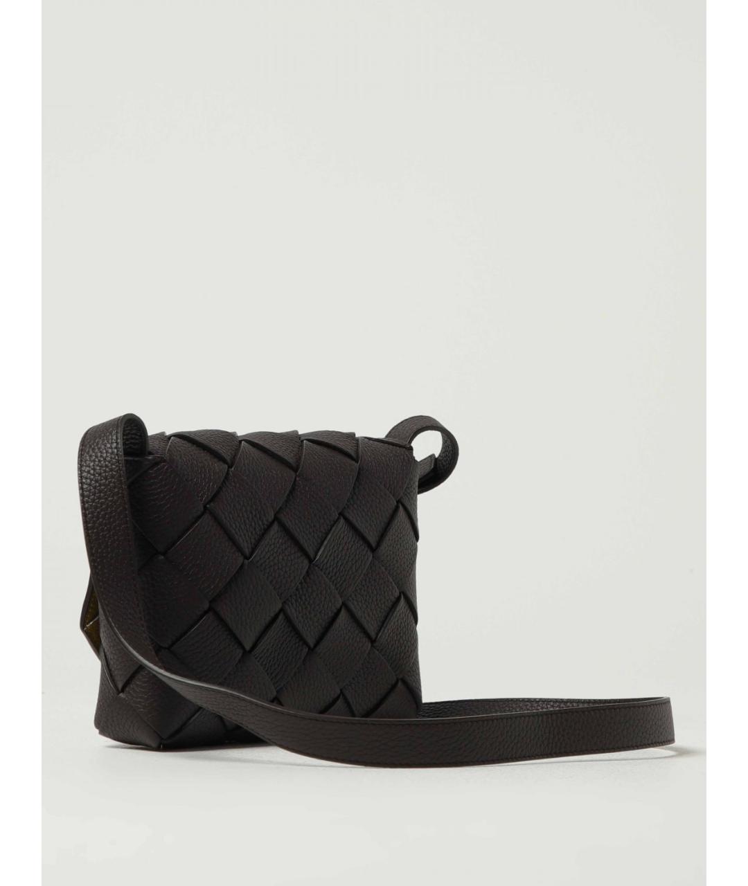 BOTTEGA VENETA Коричневая кожаная сумка на плечо, фото 2