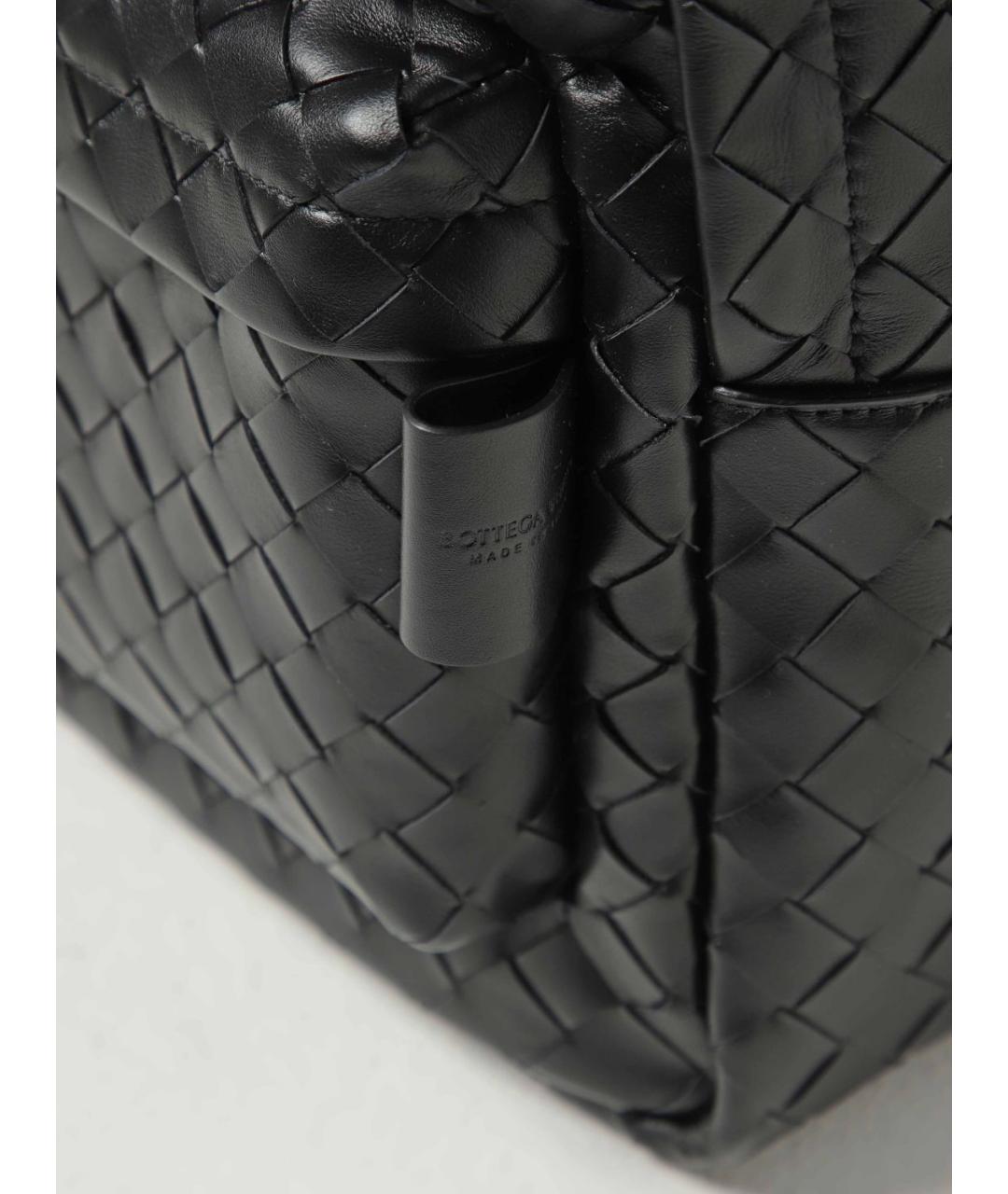 BOTTEGA VENETA Черный кожаный рюкзак, фото 3