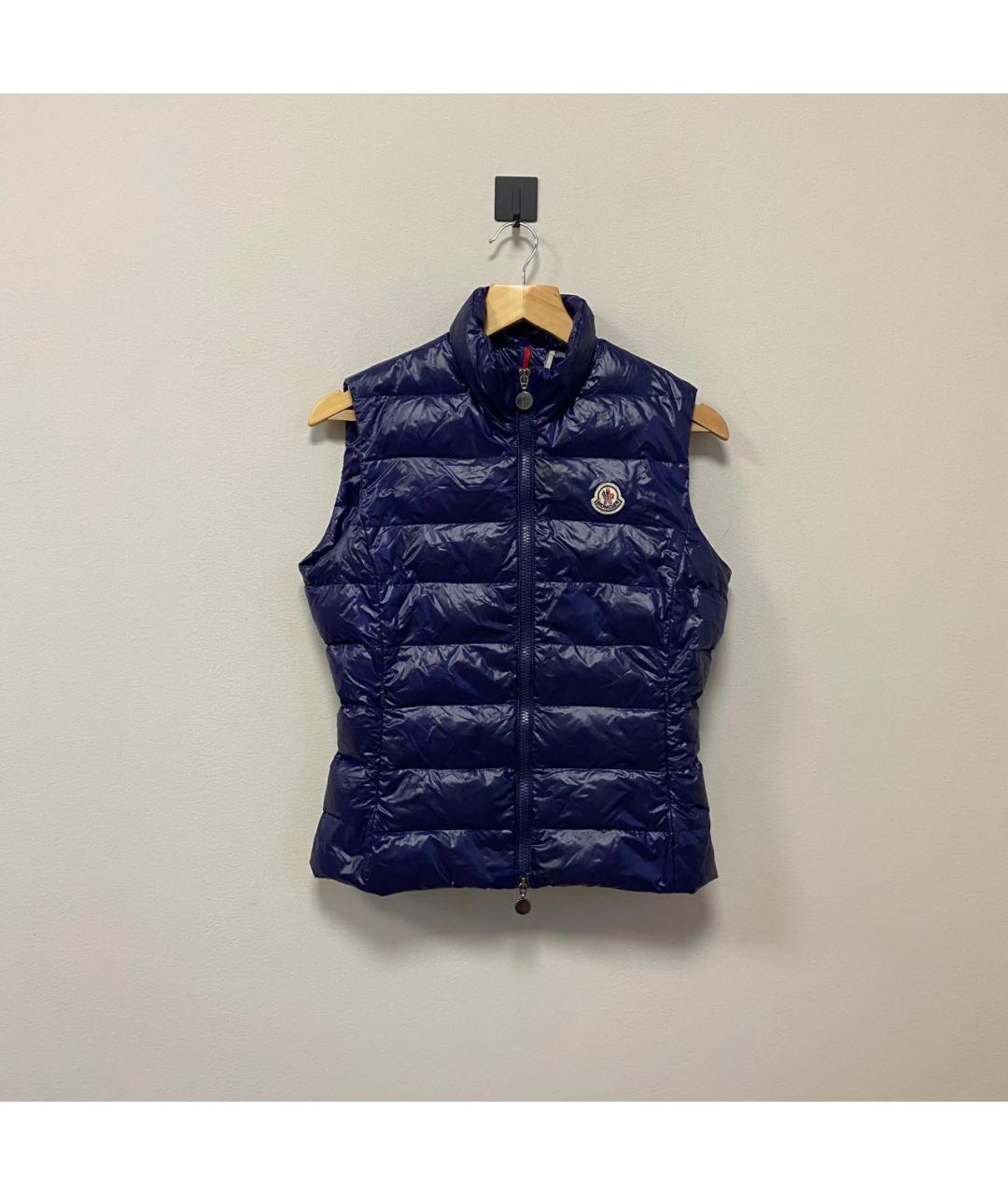 MONCLER Фиолетовый полиамидовый жилет, фото 6