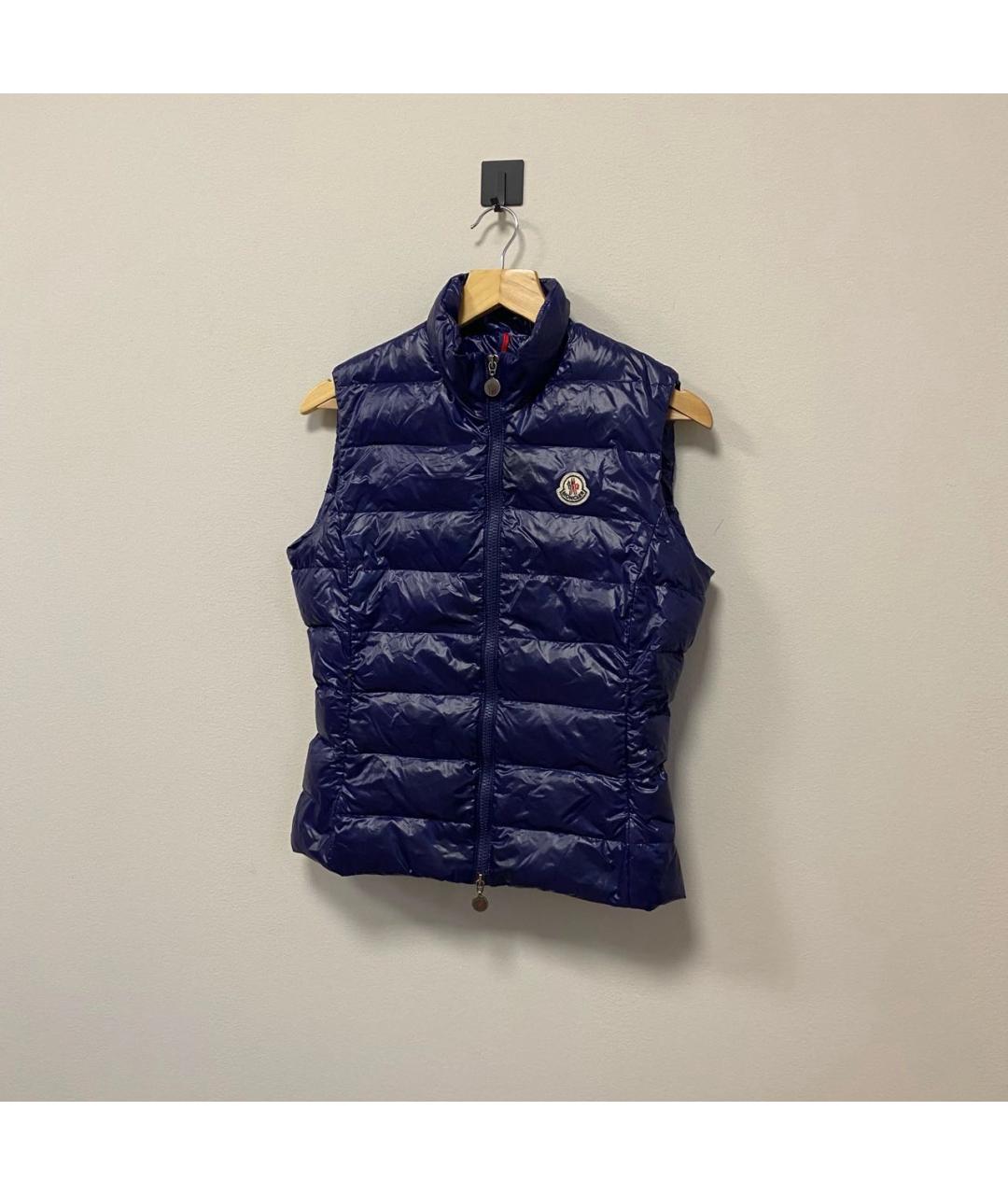 MONCLER Фиолетовый полиамидовый жилет, фото 2
