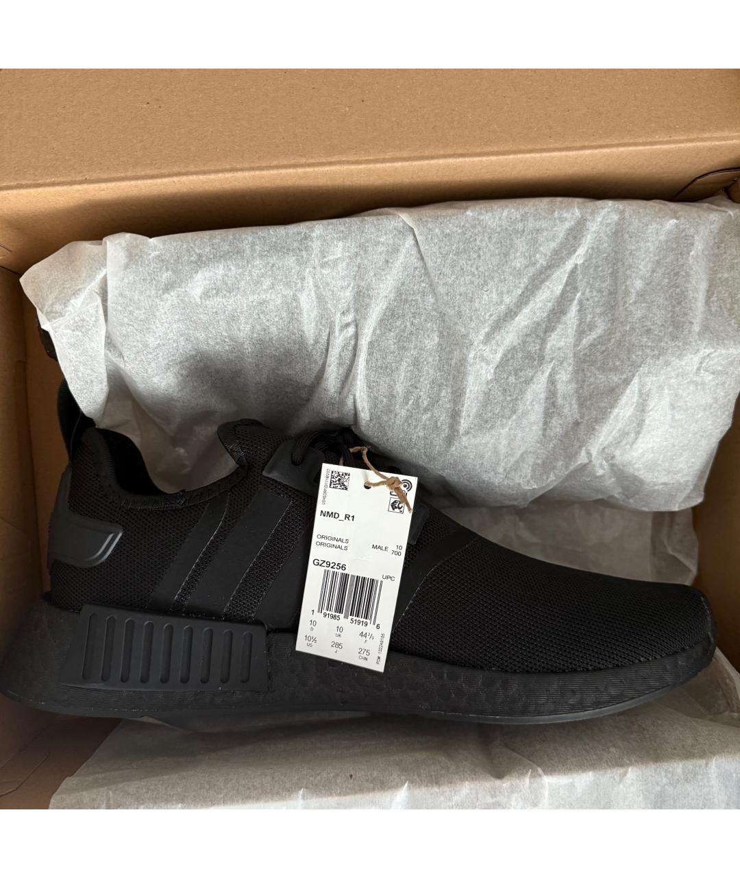 ADIDAS Черные текстильные низкие кроссовки / кеды, фото 2