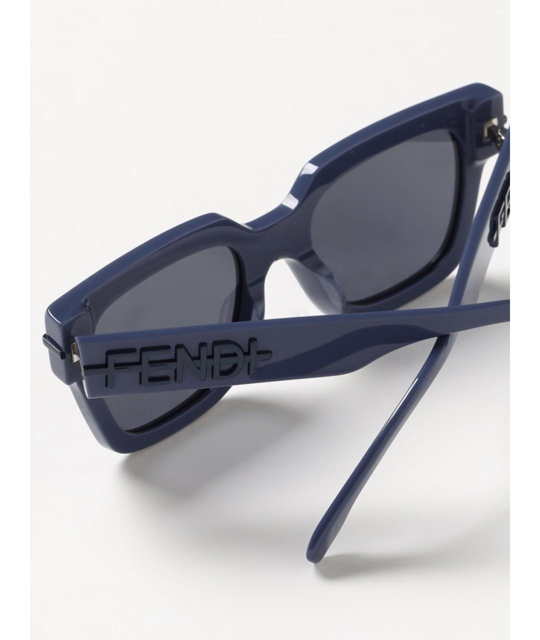 FENDI Синие солнцезащитные очки, фото 4