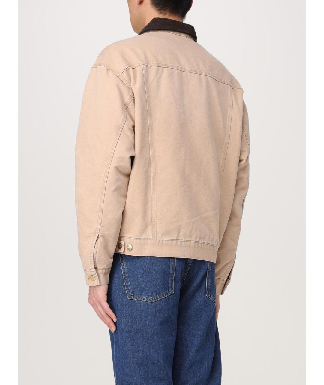 CARHARTT WIP Бежевая хлопковая куртка, фото 4