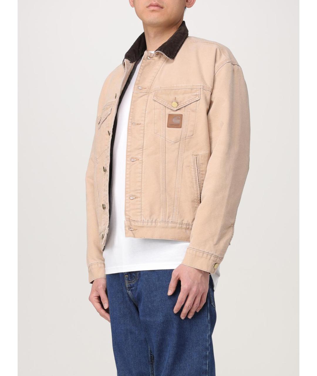 CARHARTT WIP Бежевая хлопковая куртка, фото 5