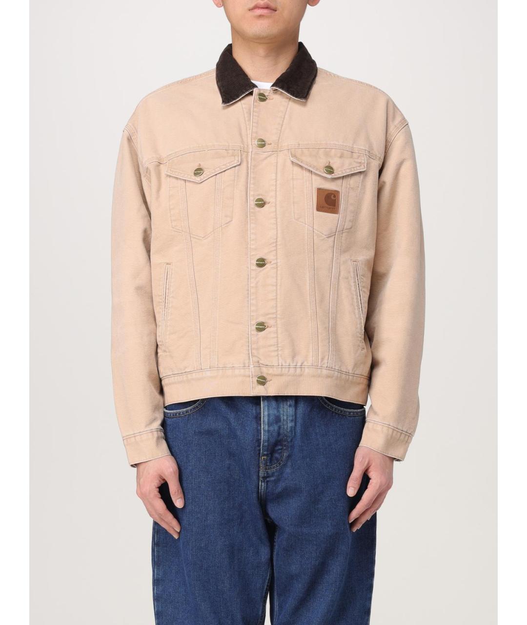 CARHARTT WIP Бежевая хлопковая куртка, фото 2