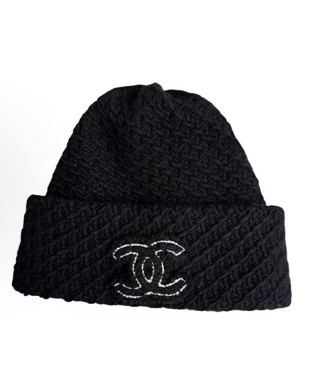 CHANEL Черная шапка, фото 3