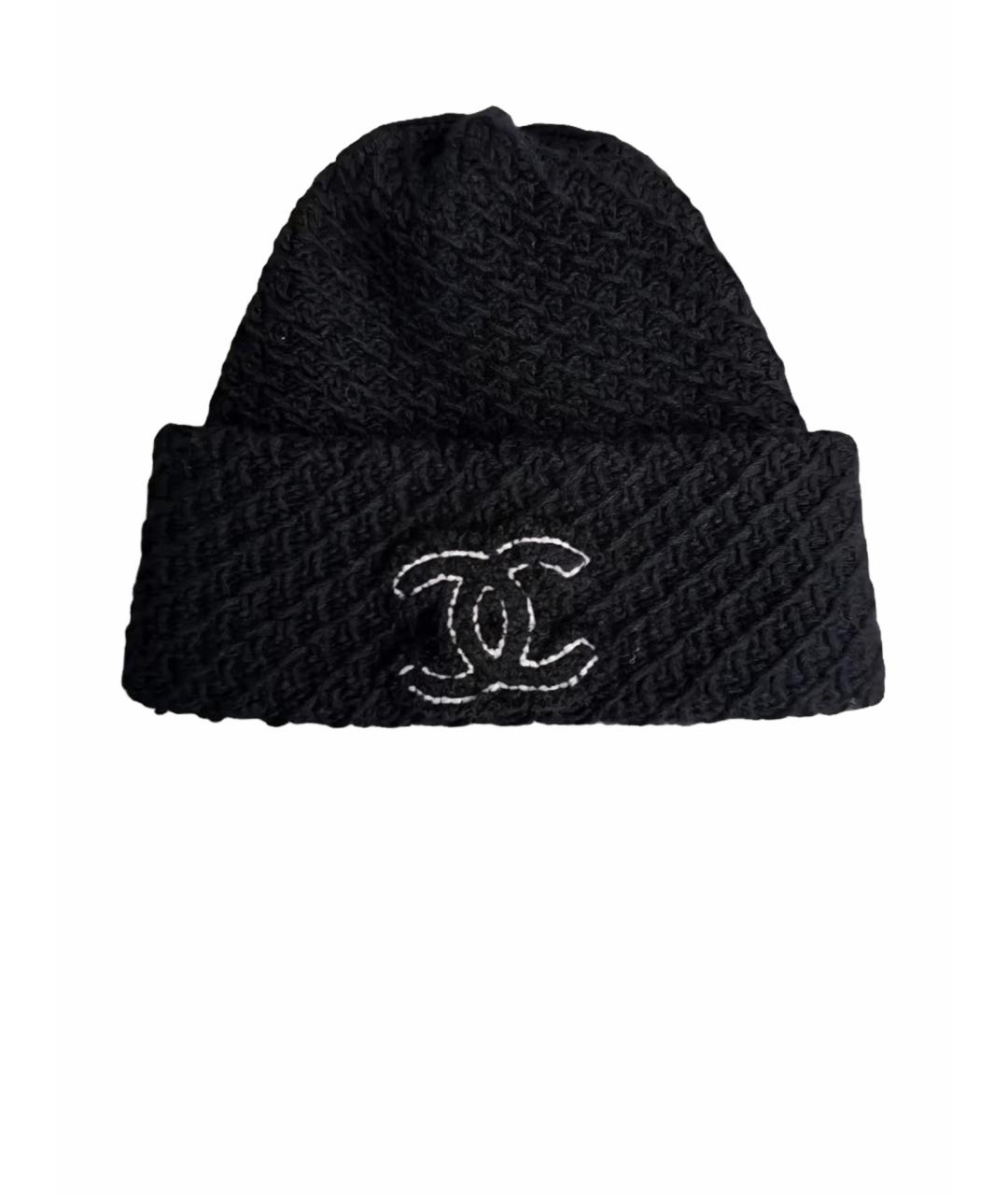 CHANEL Черная шапка, фото 1