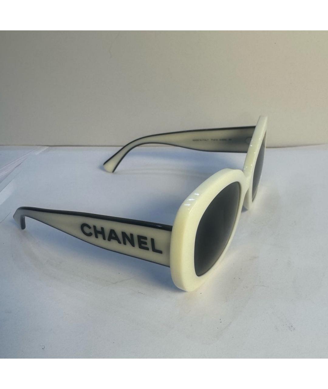 CHANEL Черные пластиковые солнцезащитные очки, фото 3