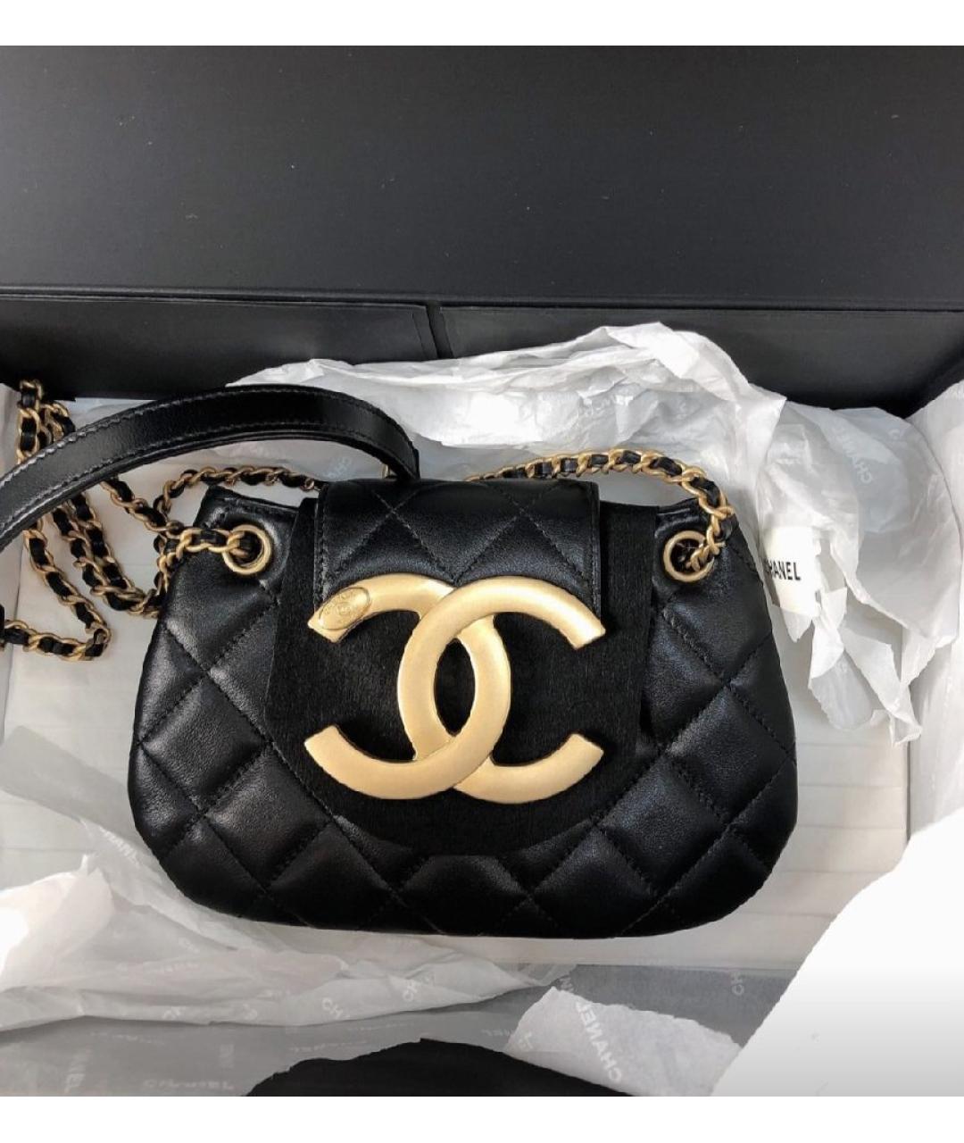 CHANEL Черная сумка через плечо, фото 5