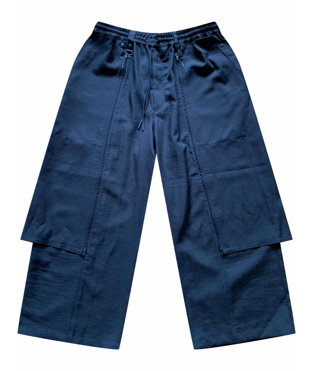 Y-3 Черные полиэстеровые повседневные брюки, фото 1