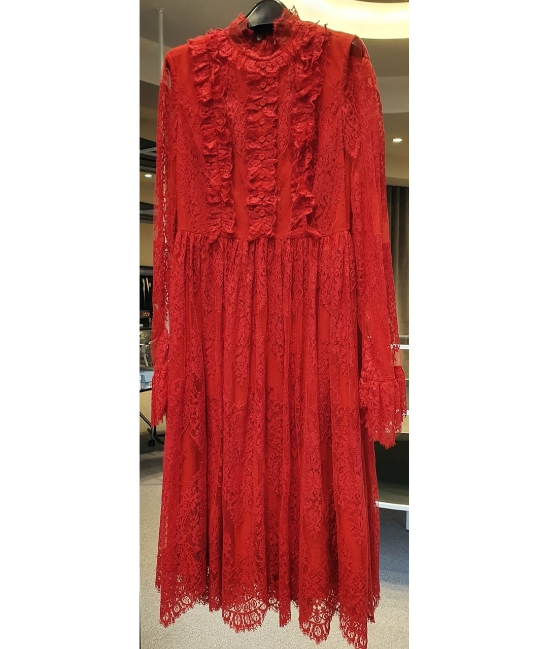 ERDEM Красное платье, фото 4