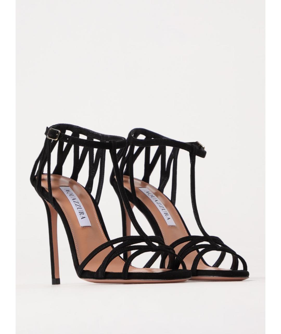 AQUAZZURA Черные босоножки, фото 2