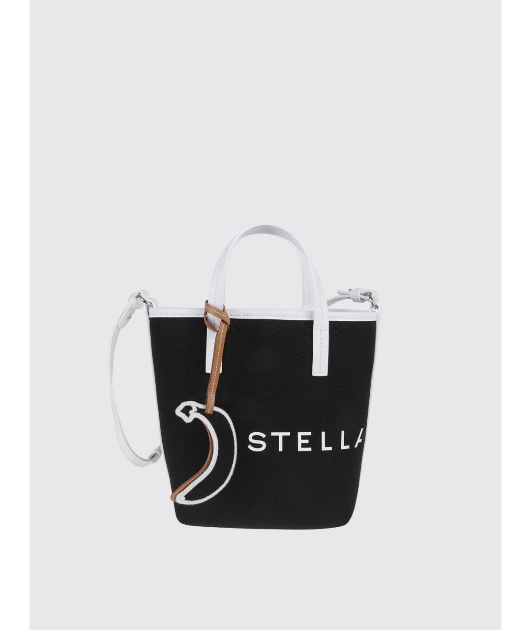STELLA MCCARTNEY Черная тканевая сумка тоут, фото 4