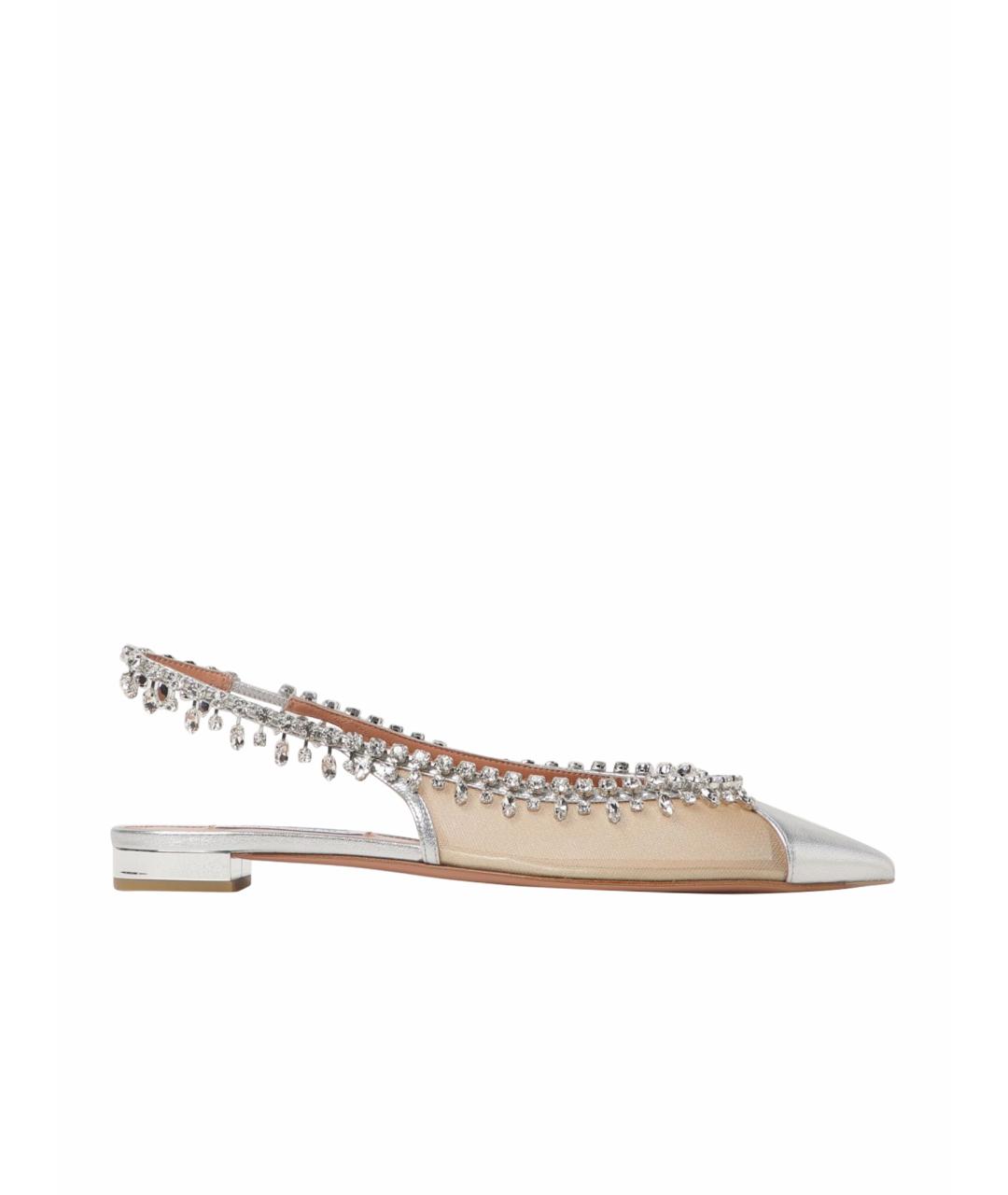 AQUAZZURA Бежевые балетки, фото 1