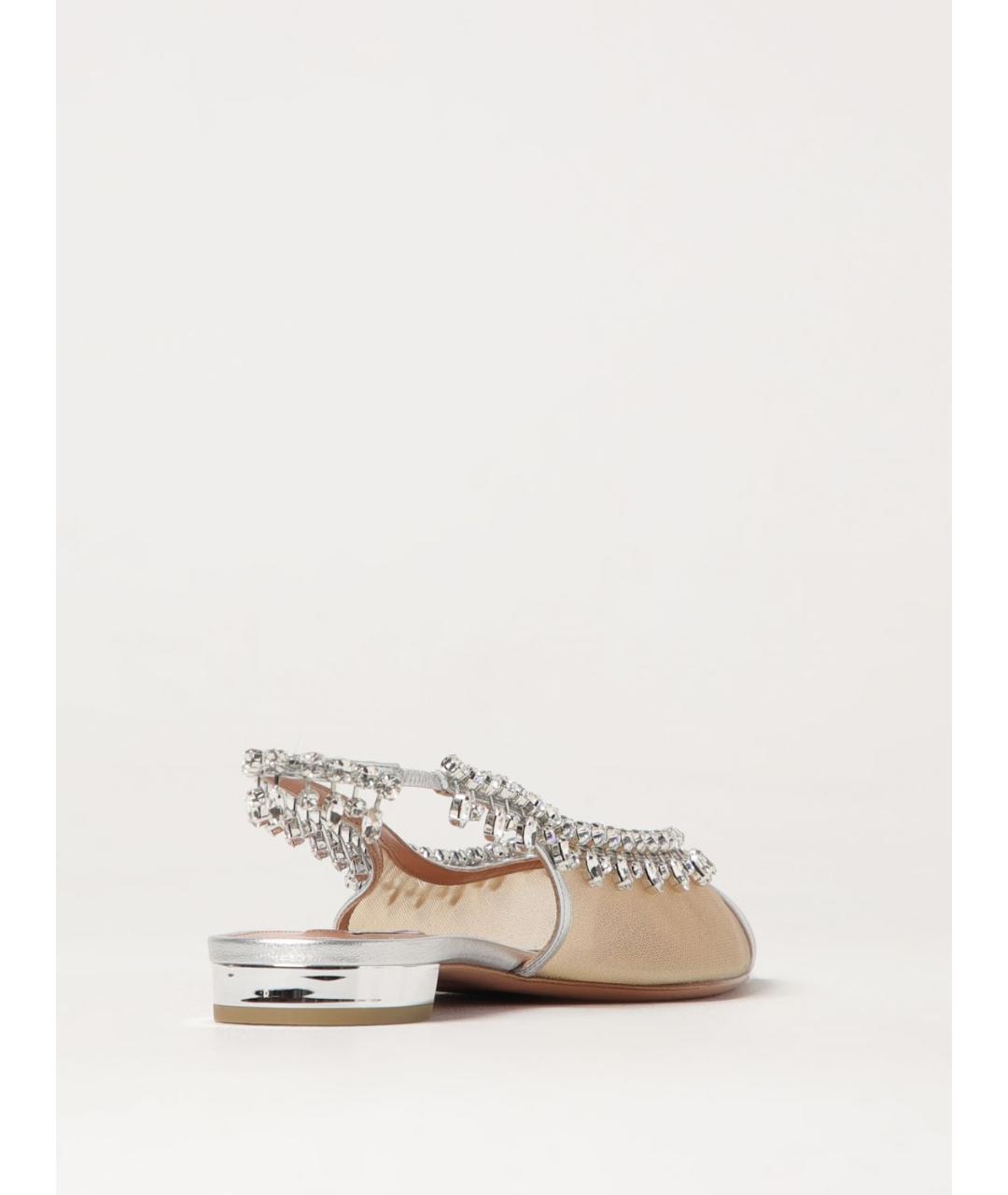 AQUAZZURA Бежевые балетки, фото 3