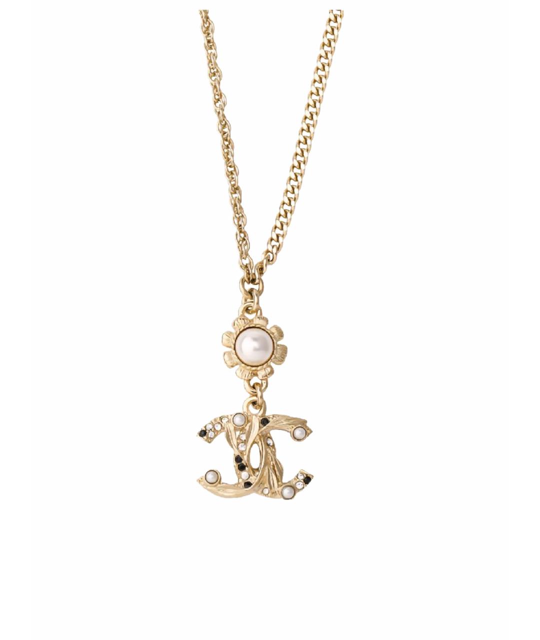 CHANEL Золотая металлическая подвеска, фото 1