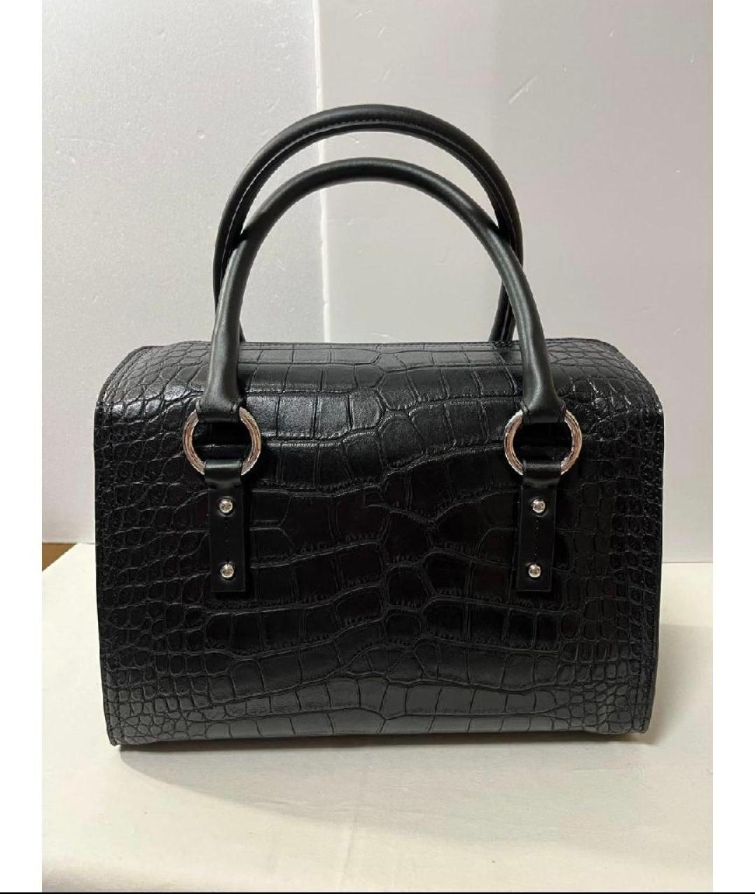 ARMANI JEANS Черная сумка тоут из искусственной кожи, фото 3