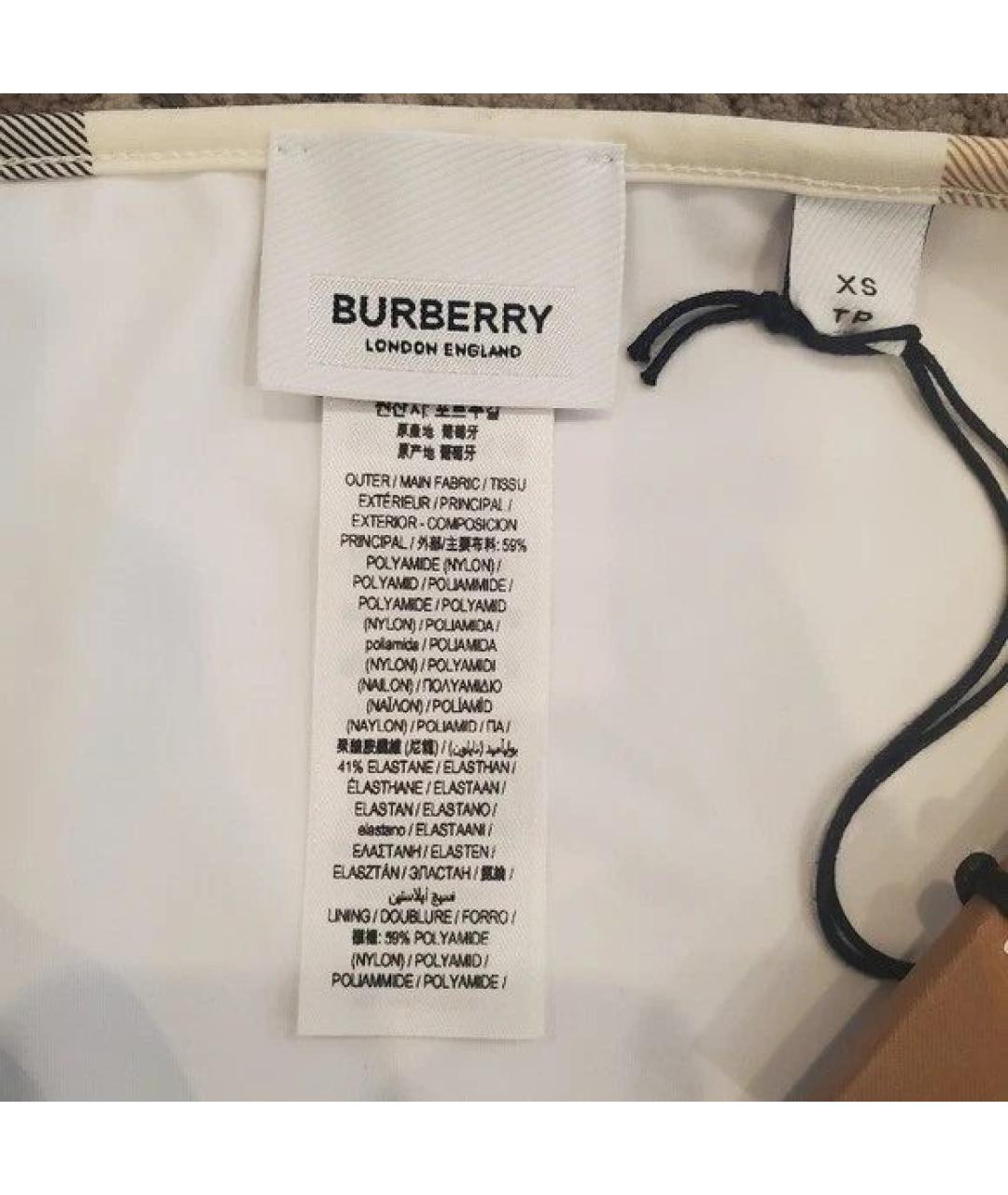 BURBERRY Бежевый купальник, фото 4