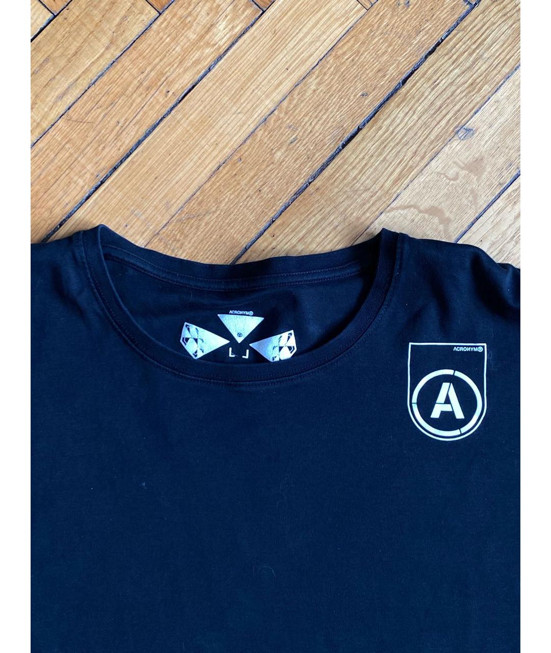 ACRONYM® Черная хлопковая футболка, фото 3