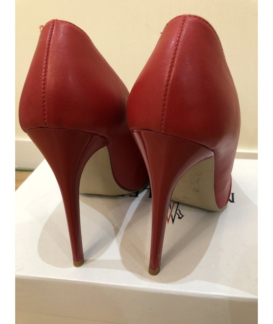 SISLEY - PARIS Красные кожаные туфли, фото 4