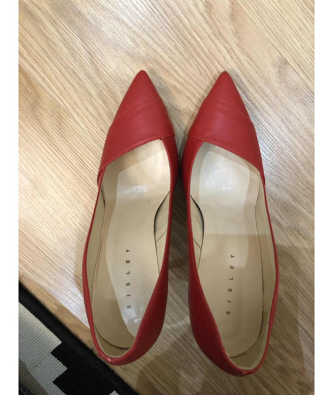 SISLEY - PARIS Красные кожаные туфли, фото 3