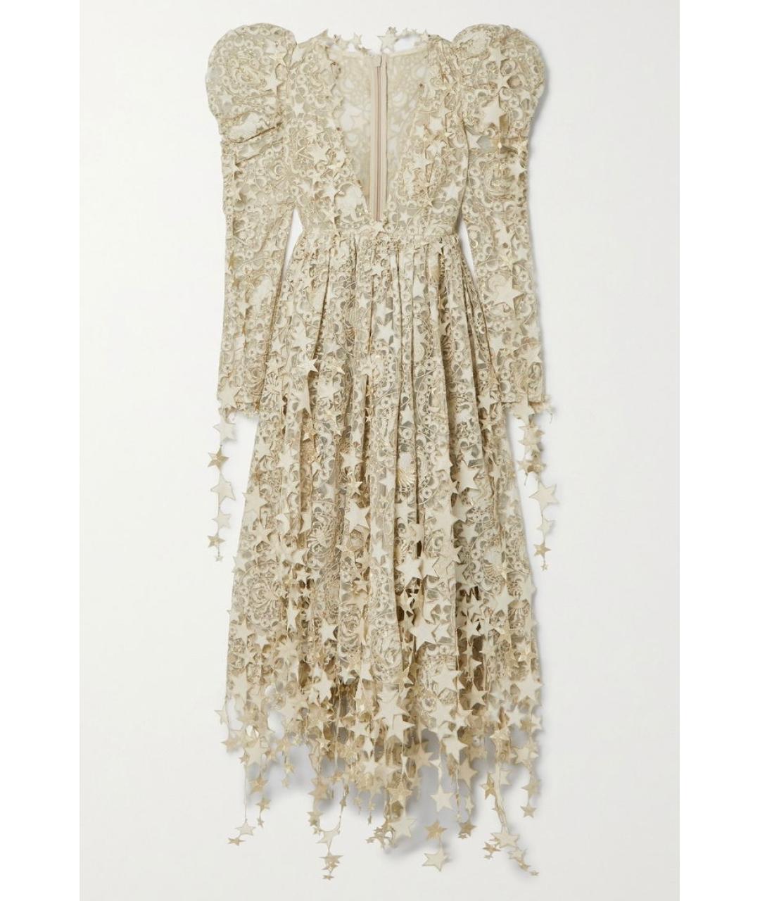ZIMMERMANN Золотое коктейльное платье, фото 10