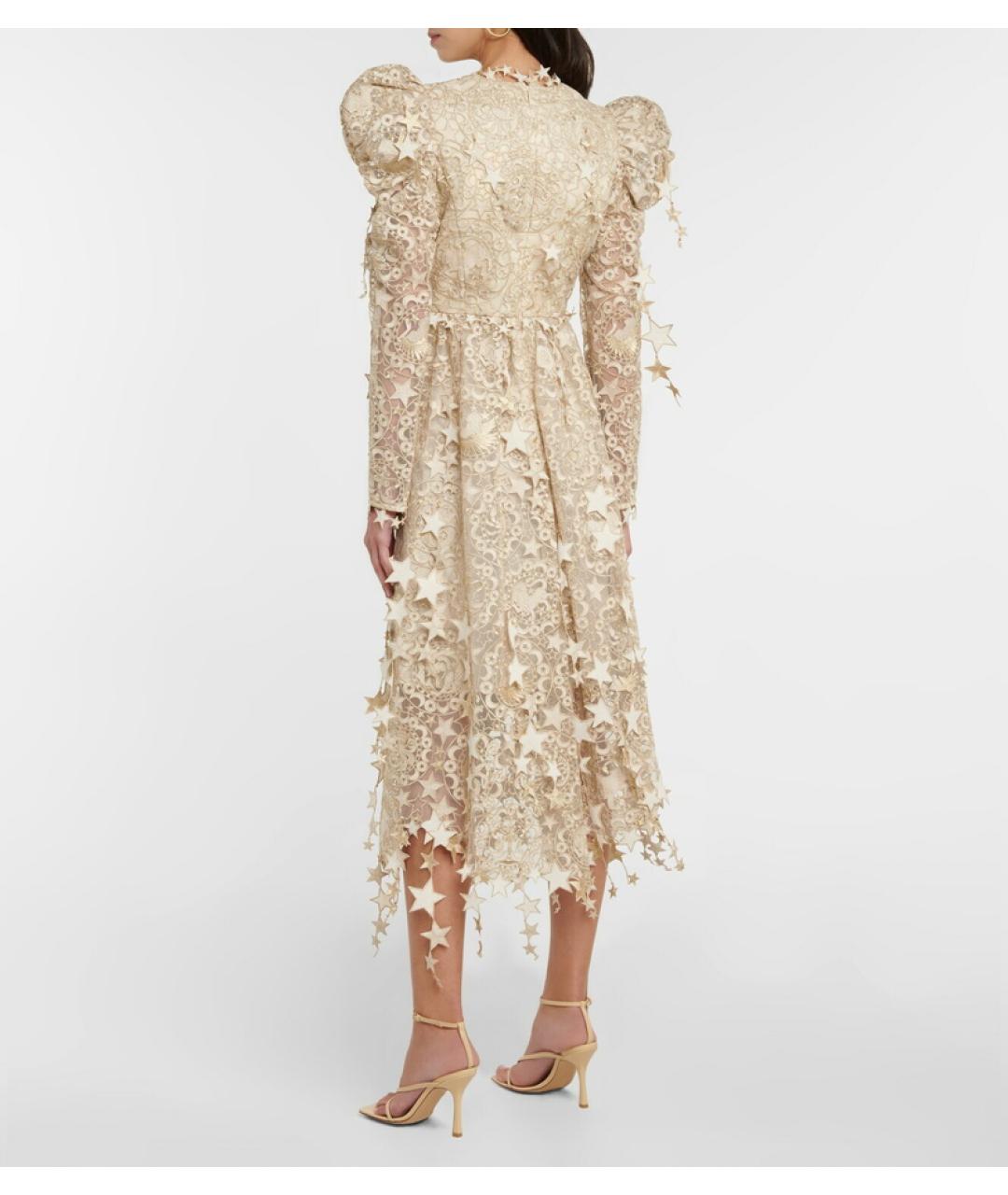 ZIMMERMANN Золотое коктейльное платье, фото 3