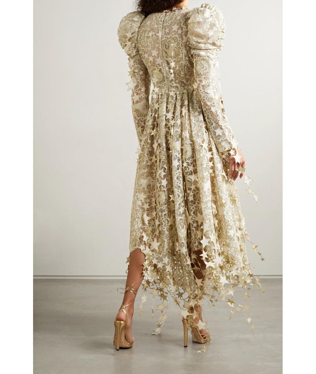 ZIMMERMANN Золотое коктейльное платье, фото 6