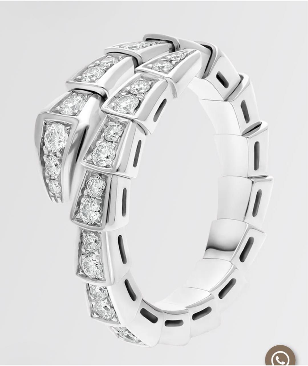 BVLGARI Кольцо из белого золота, фото 4