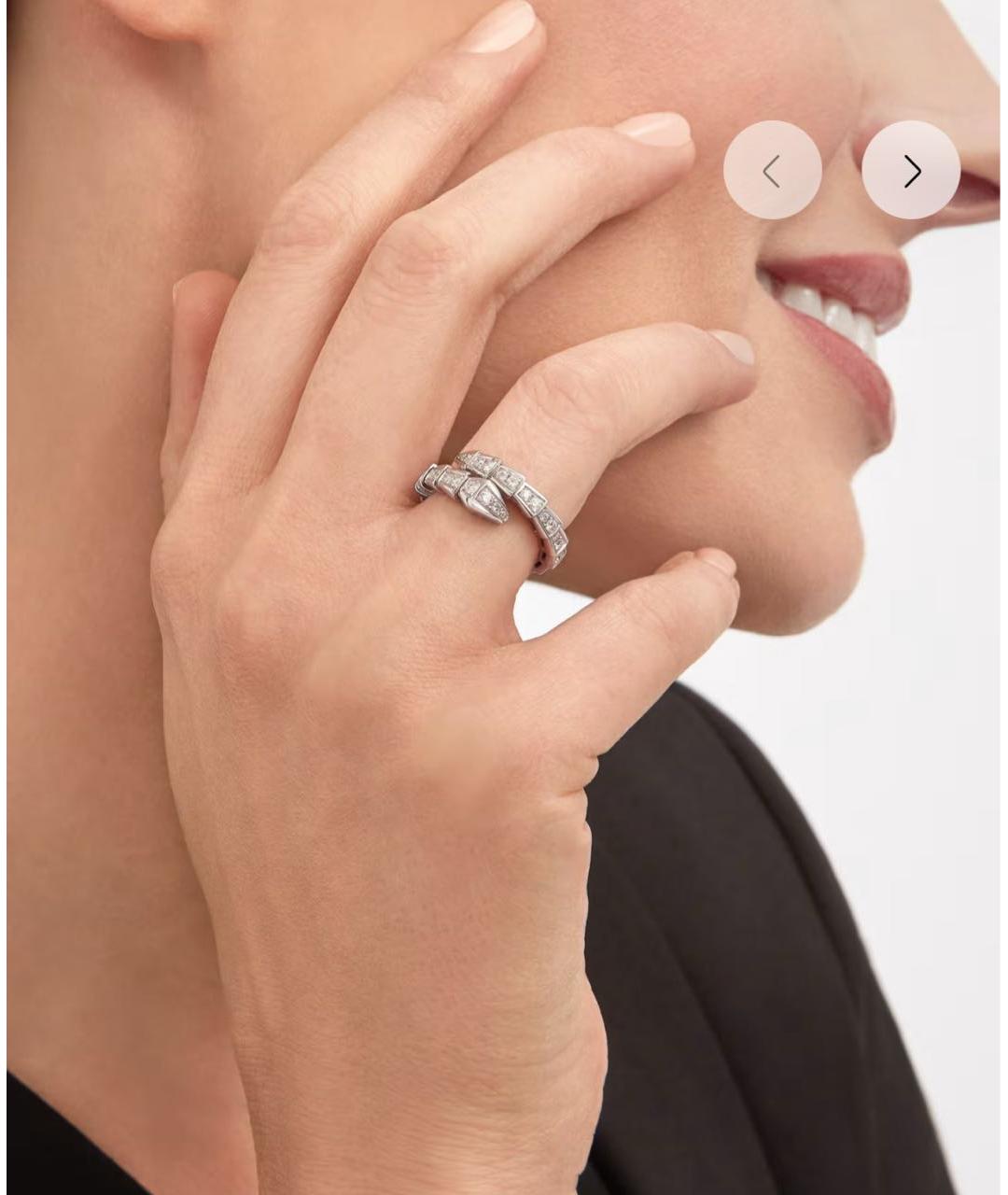 BVLGARI Кольцо из белого золота, фото 2