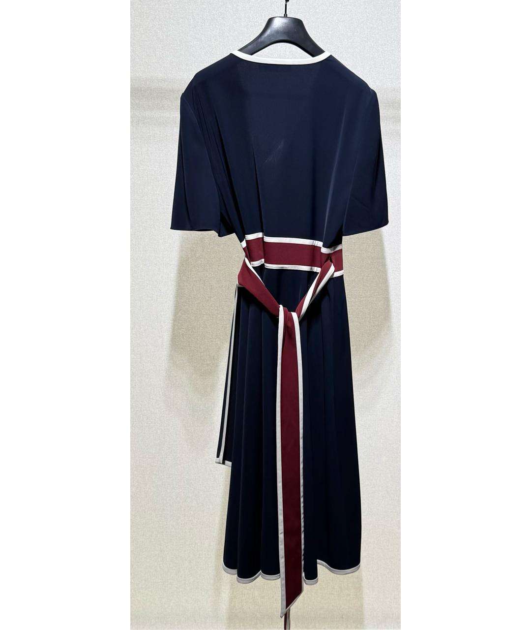 TORY BURCH Темно-синее полиэстеровое повседневное платье, фото 2