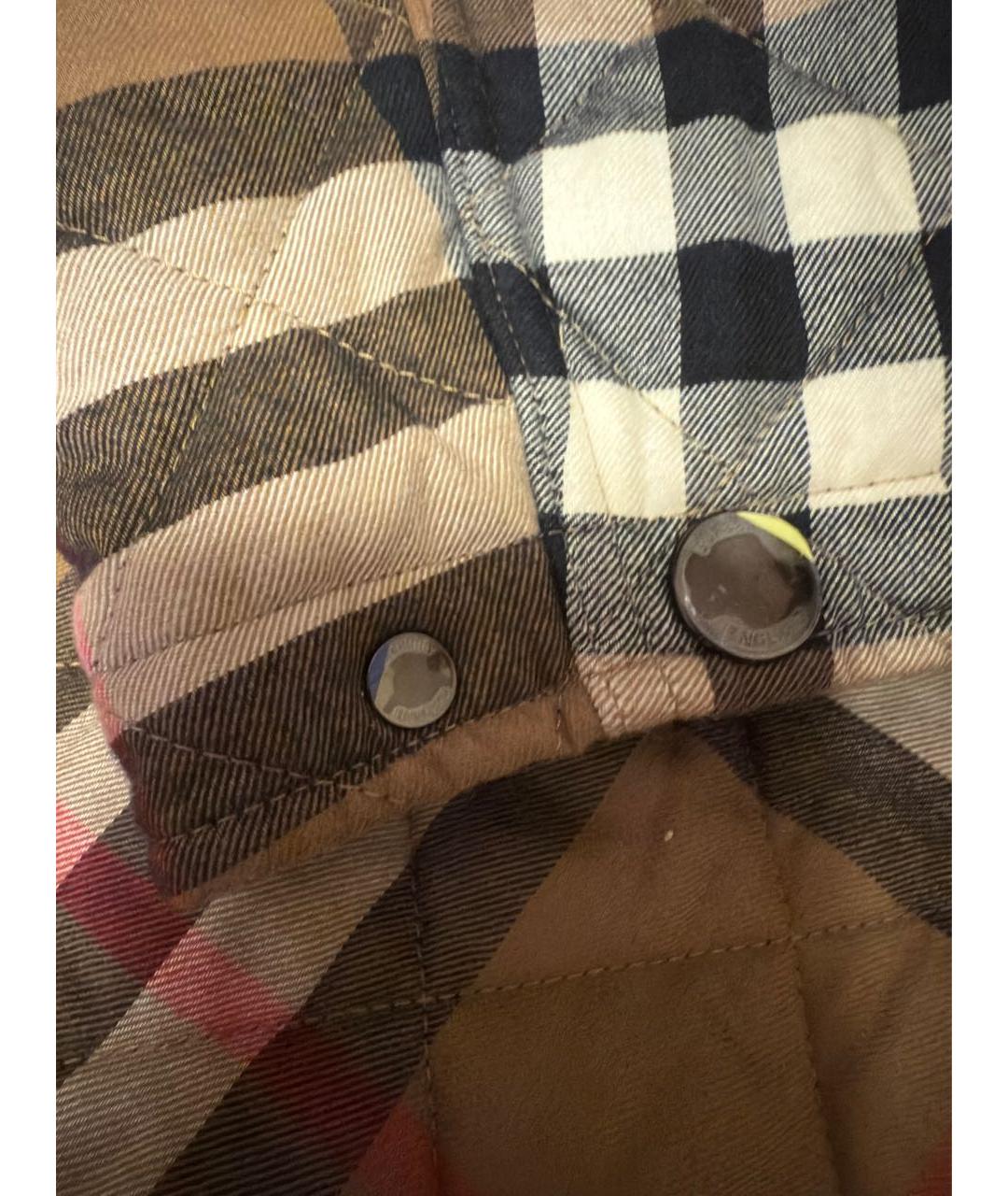 BURBERRY Коричневая полиамидовая куртка, фото 7