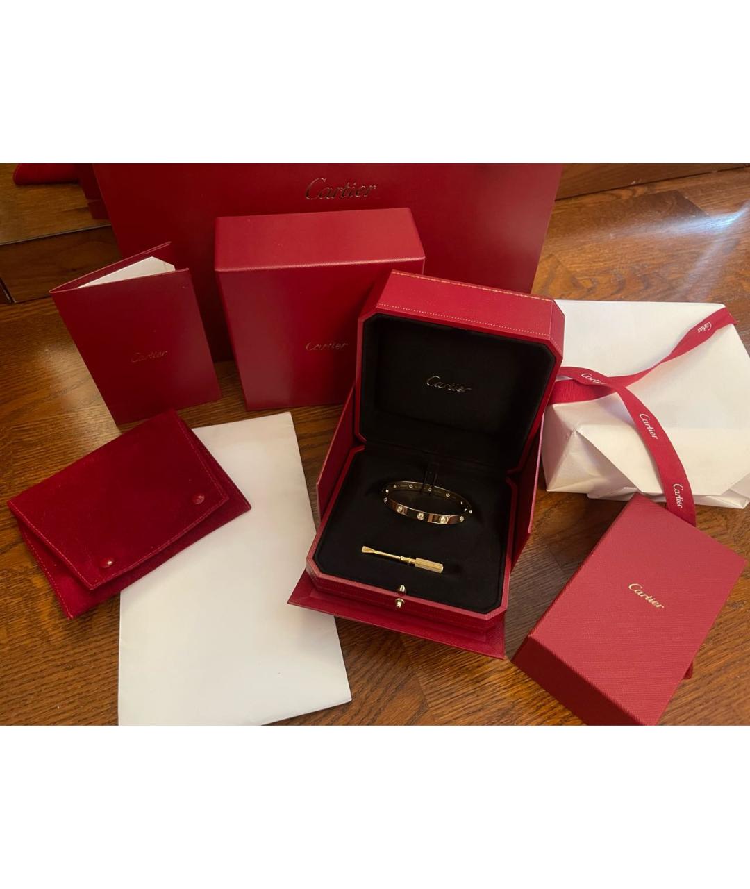 CARTIER Золотой браслет из желтого золота, фото 4