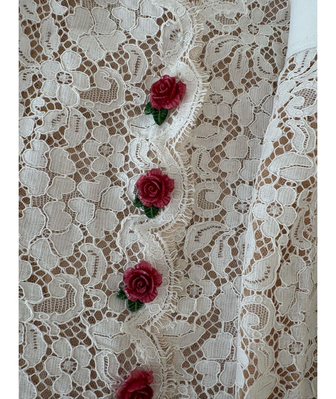 DOLCE&GABBANA Бежевый хлопковый костюм с юбками, фото 7