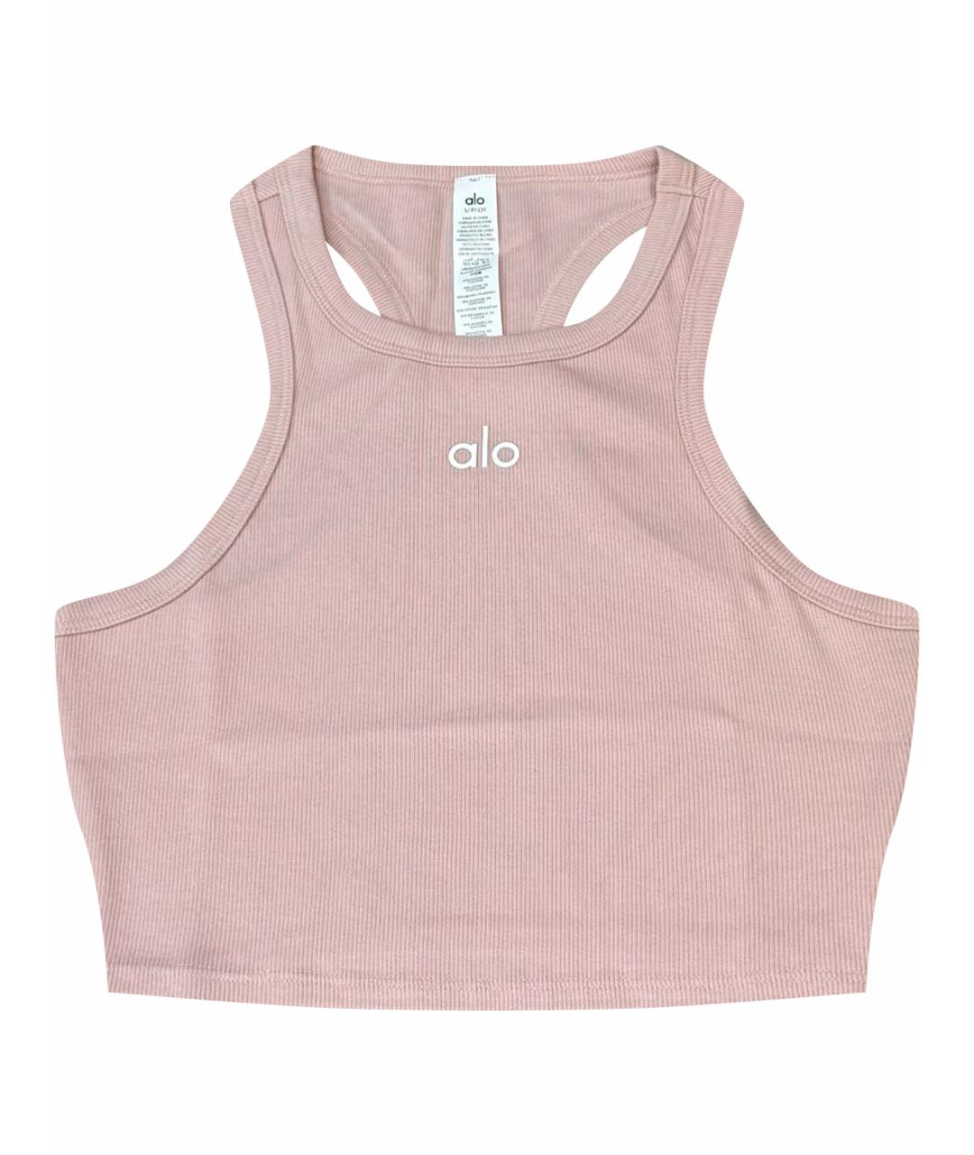 ALO YOGA Розовая майка, фото 1