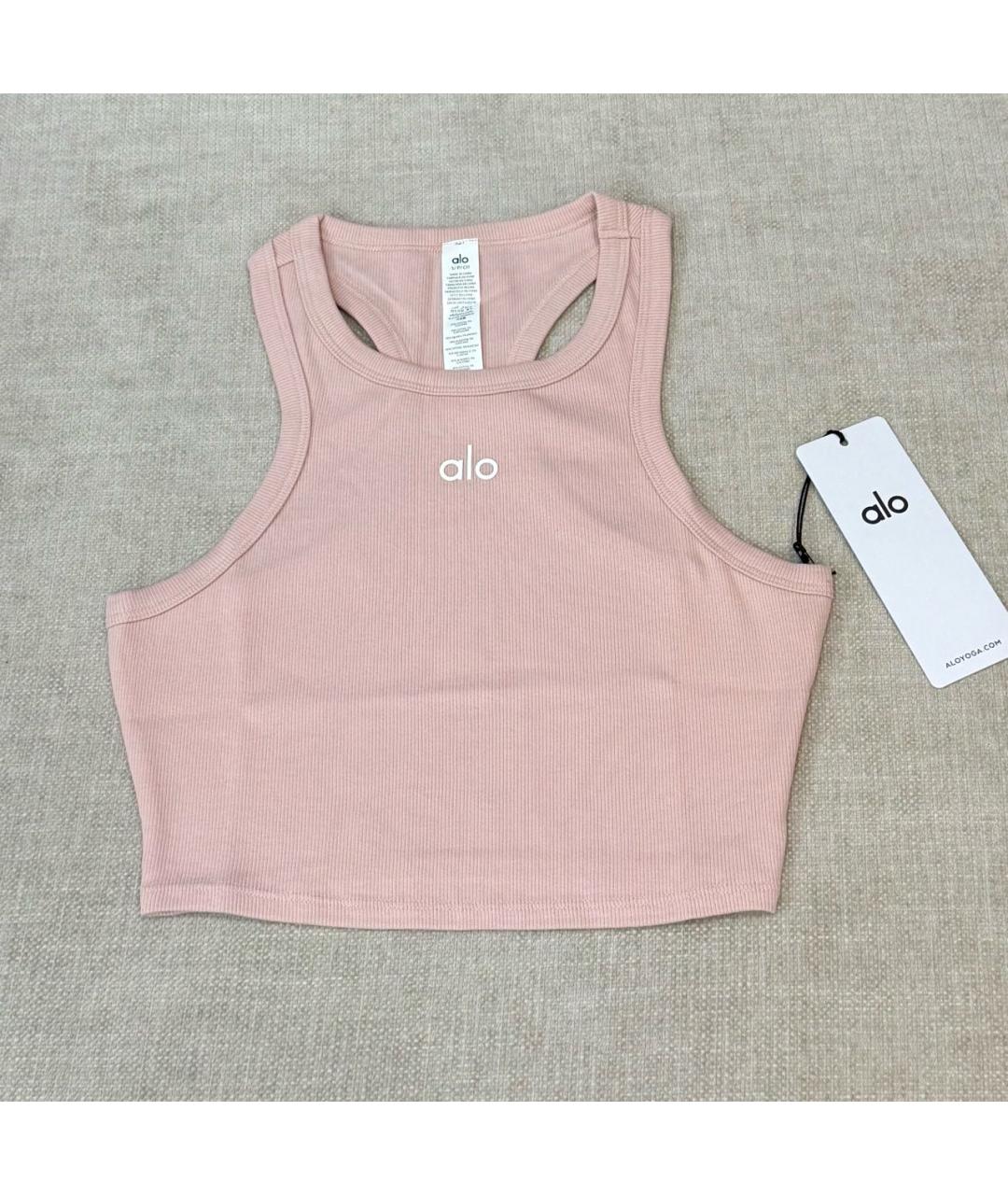ALO YOGA Розовая майка, фото 6