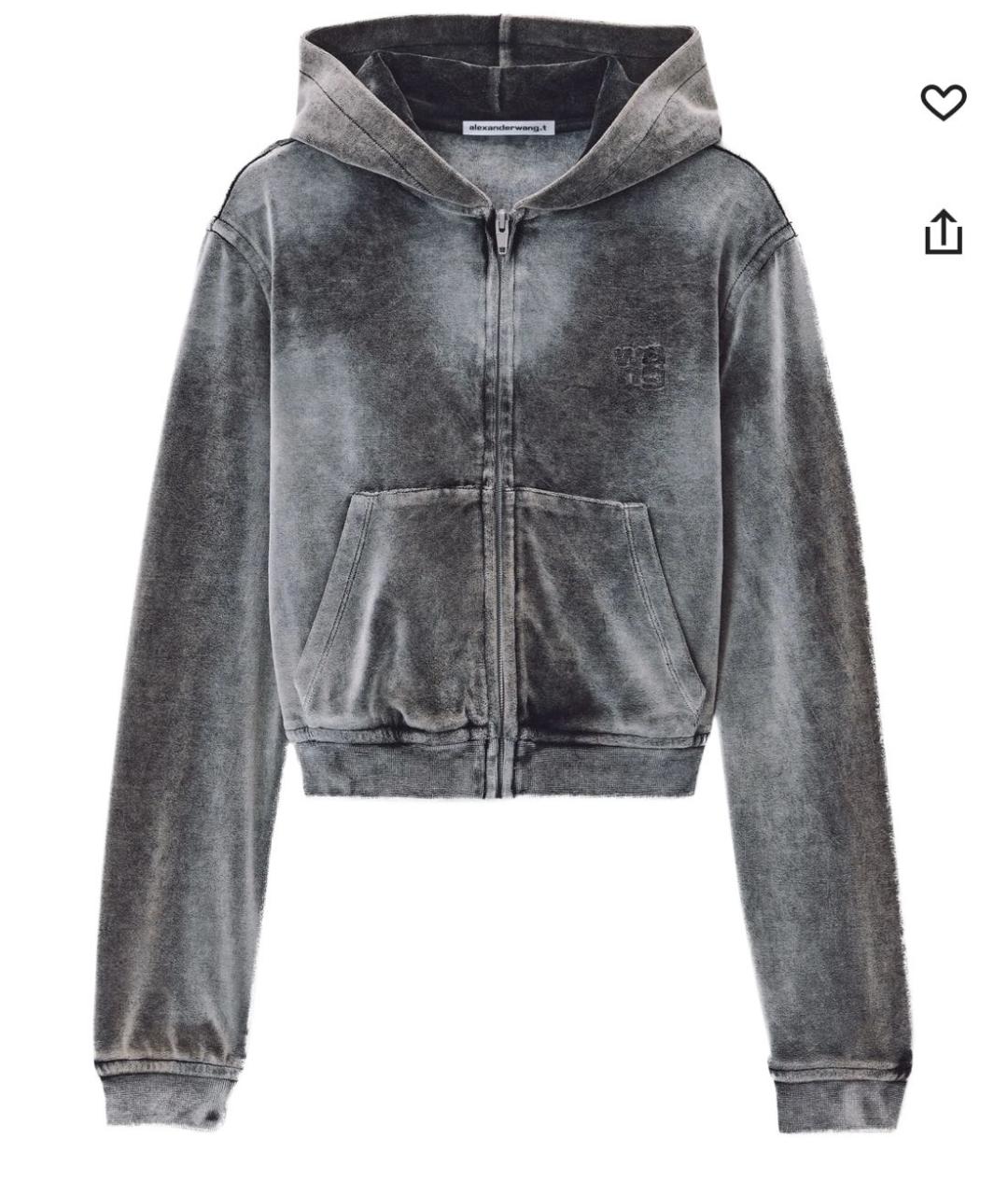ALEXANDER WANG Серый велюровый спортивные костюмы, фото 4