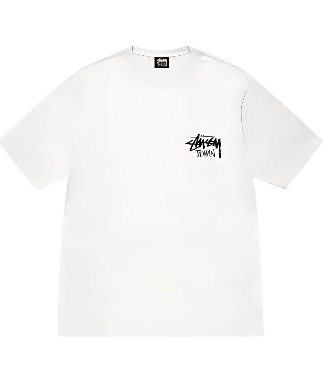 STUSSY Белая футболка, фото 1